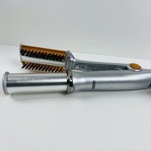 Instyler Rotating Curling Iron Brush 1-1/4” Barrel Silver IS1001 Tested